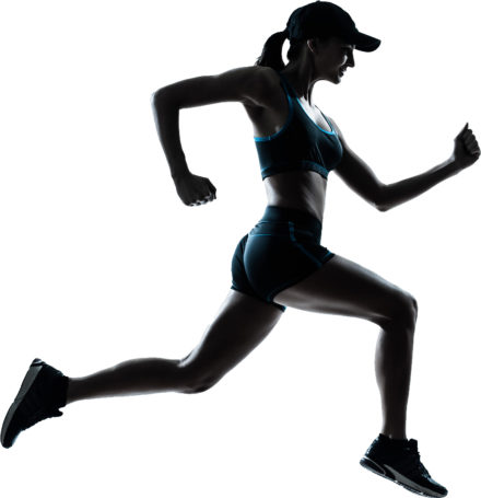 Woman running Woman running